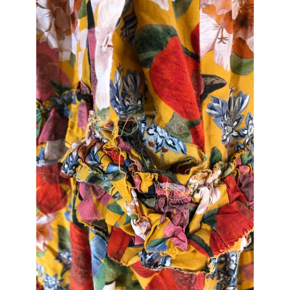 Nicholas Prairie Dress Smocked Floral Multicolor 18 - Picture 7 of 14